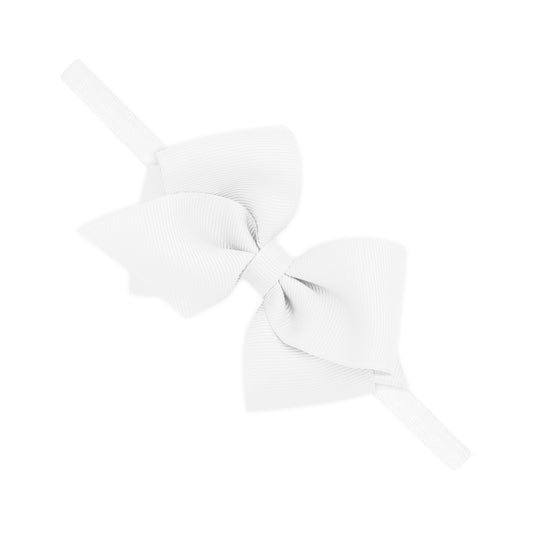 Extra Small Grosgrain Bow on Nylon Headband