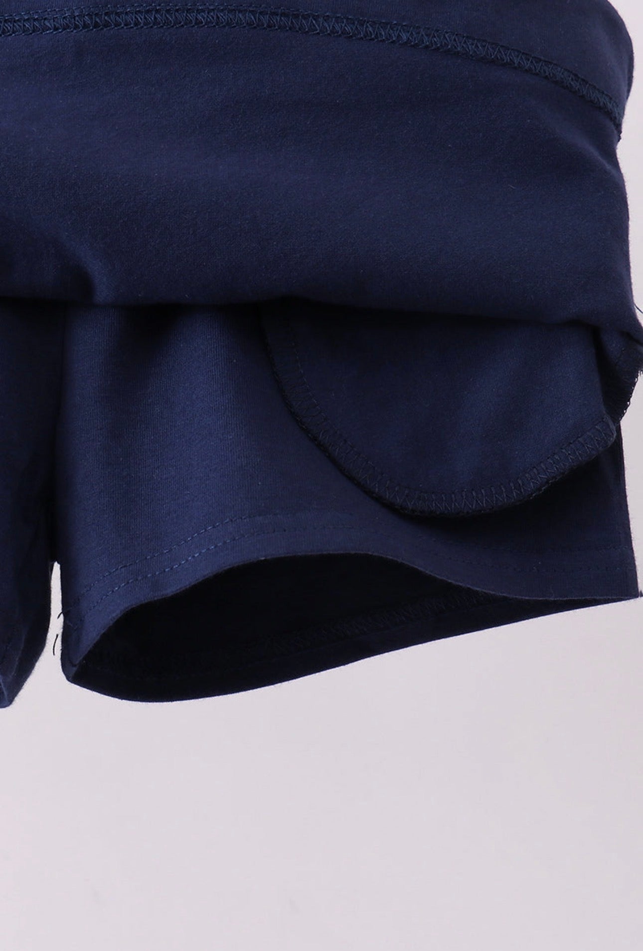 Amelia Scalloped Skort - Navy