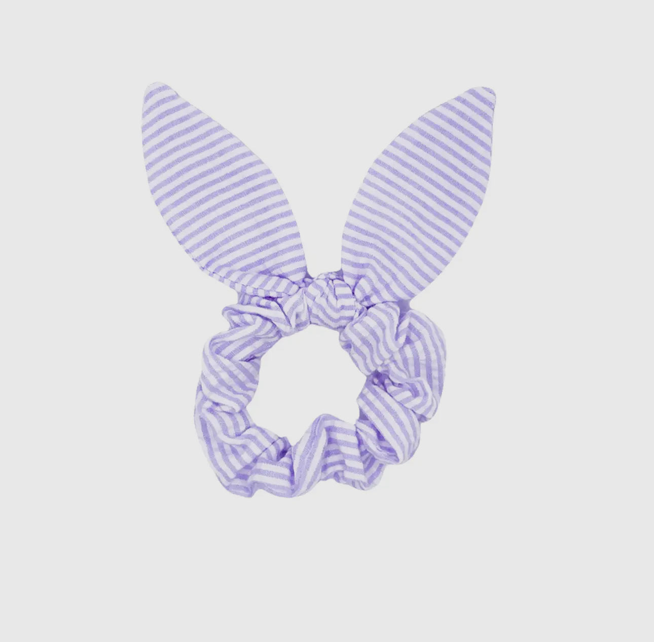 Seersucker Bow Scrunchie