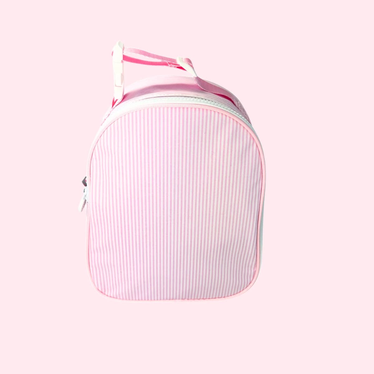 Pink Preppy Stripe Gumdrop Lunch Box