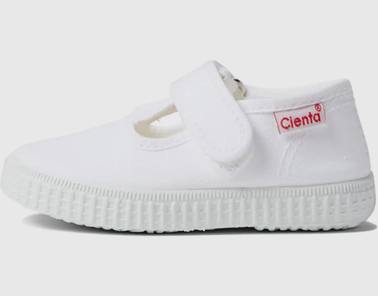 Cienta T-Strap - White