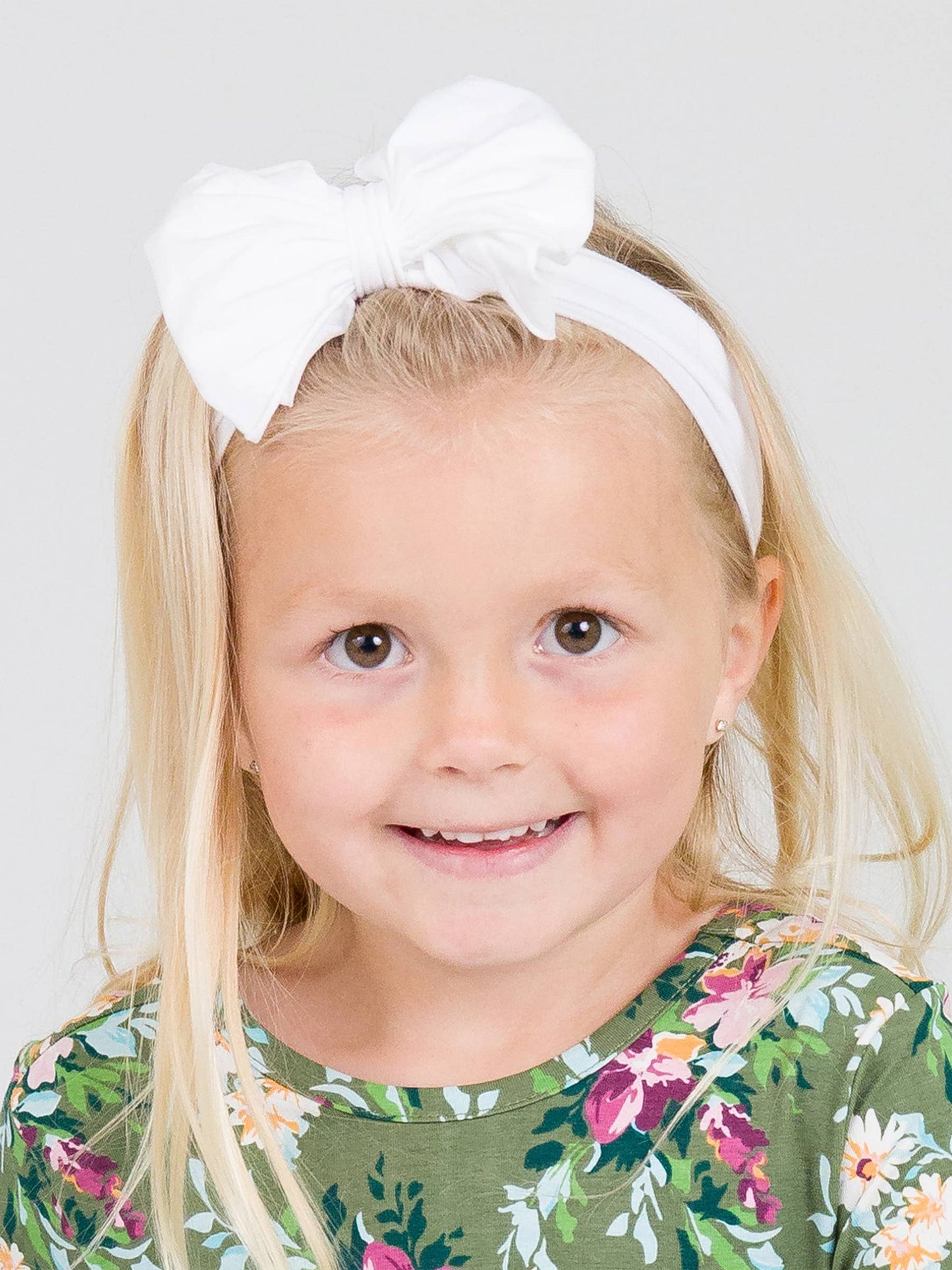 Big Bow Headband: White