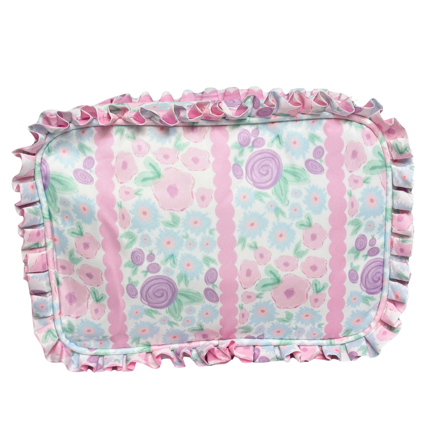 Scallop Stripe Floral Everything Bag