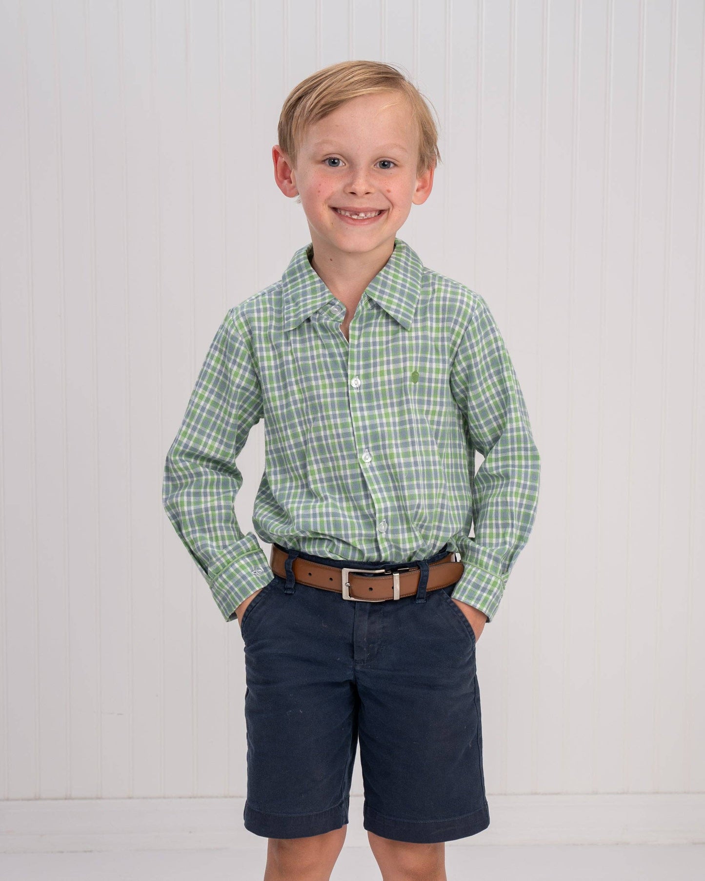 William Bluegrass Plaid Oxford