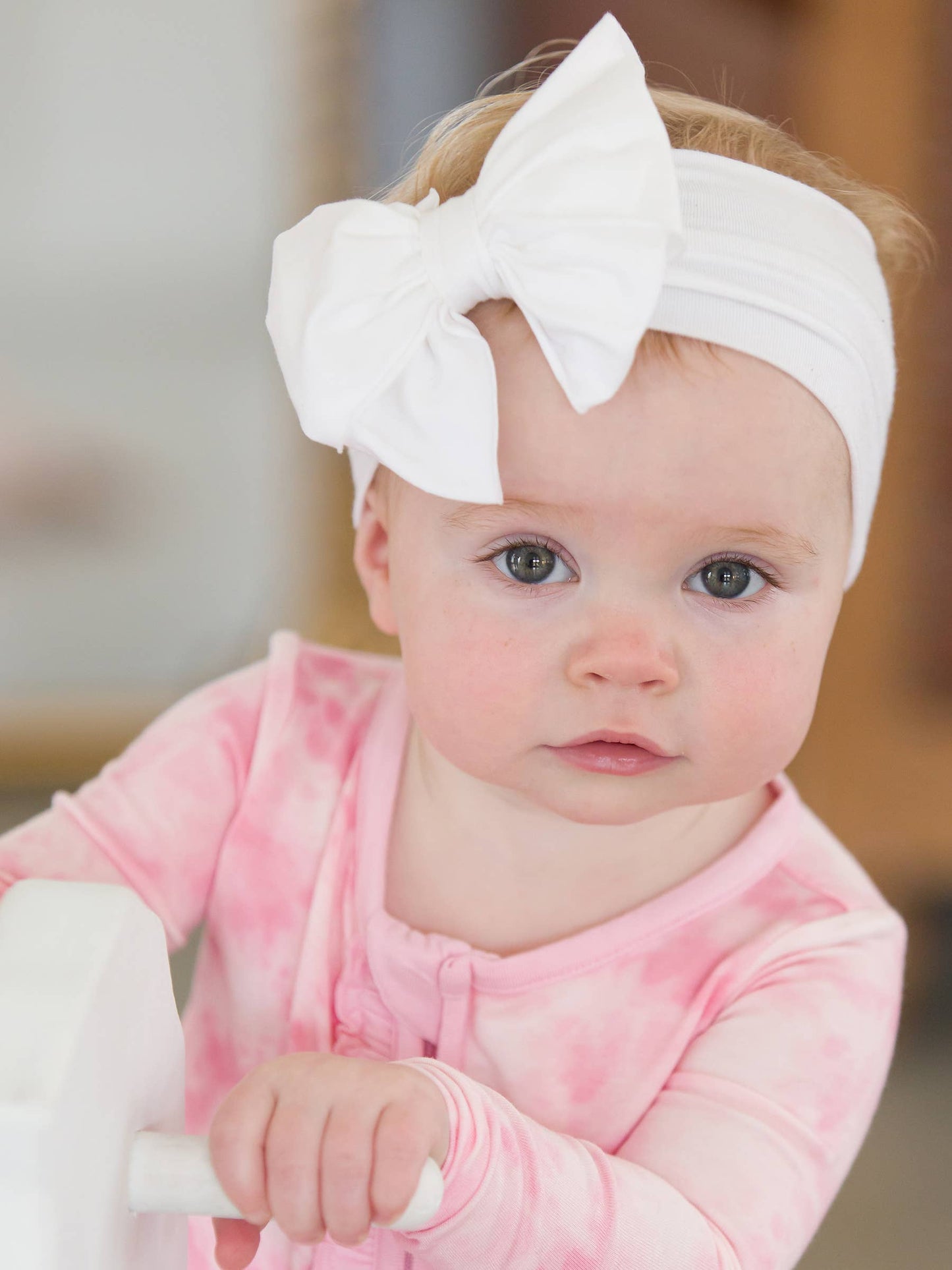 Big Bow Headband: White