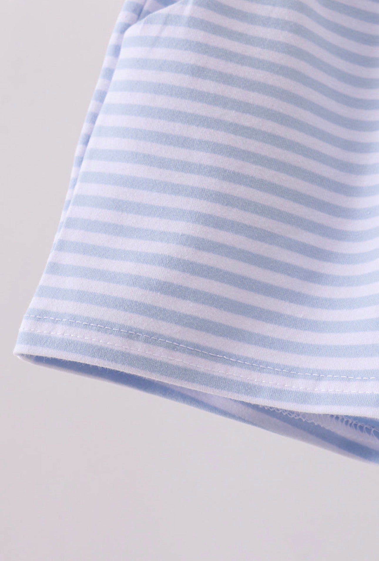 Basic Stripe Shorts - Light Blue