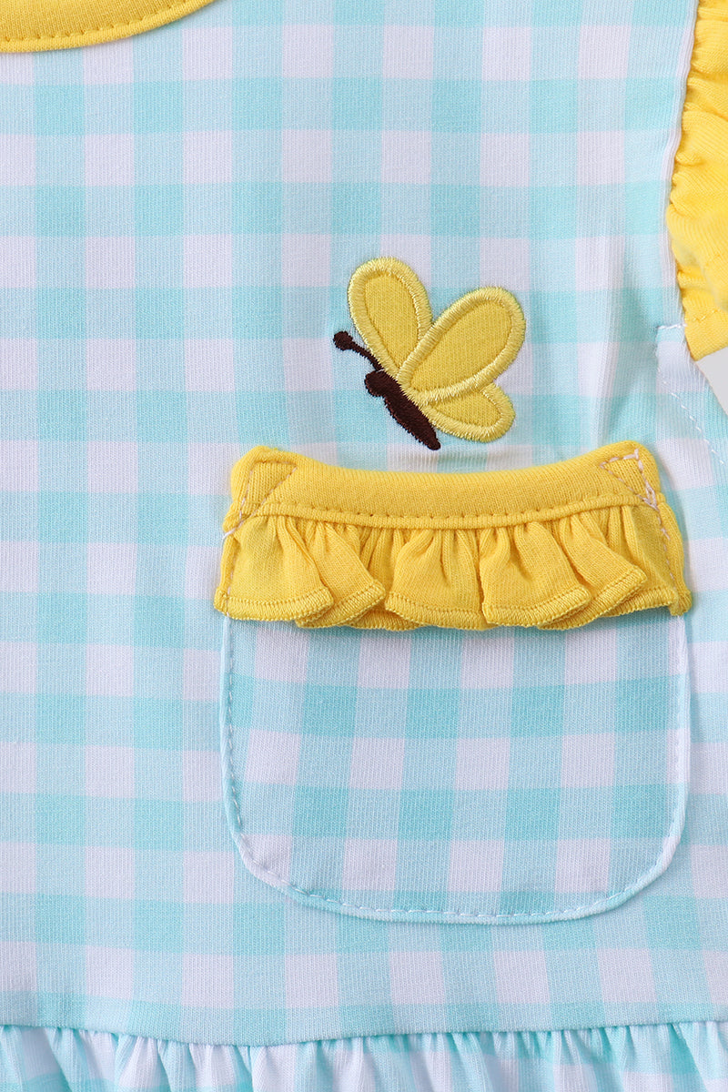 All A Buzz Gingham Dress