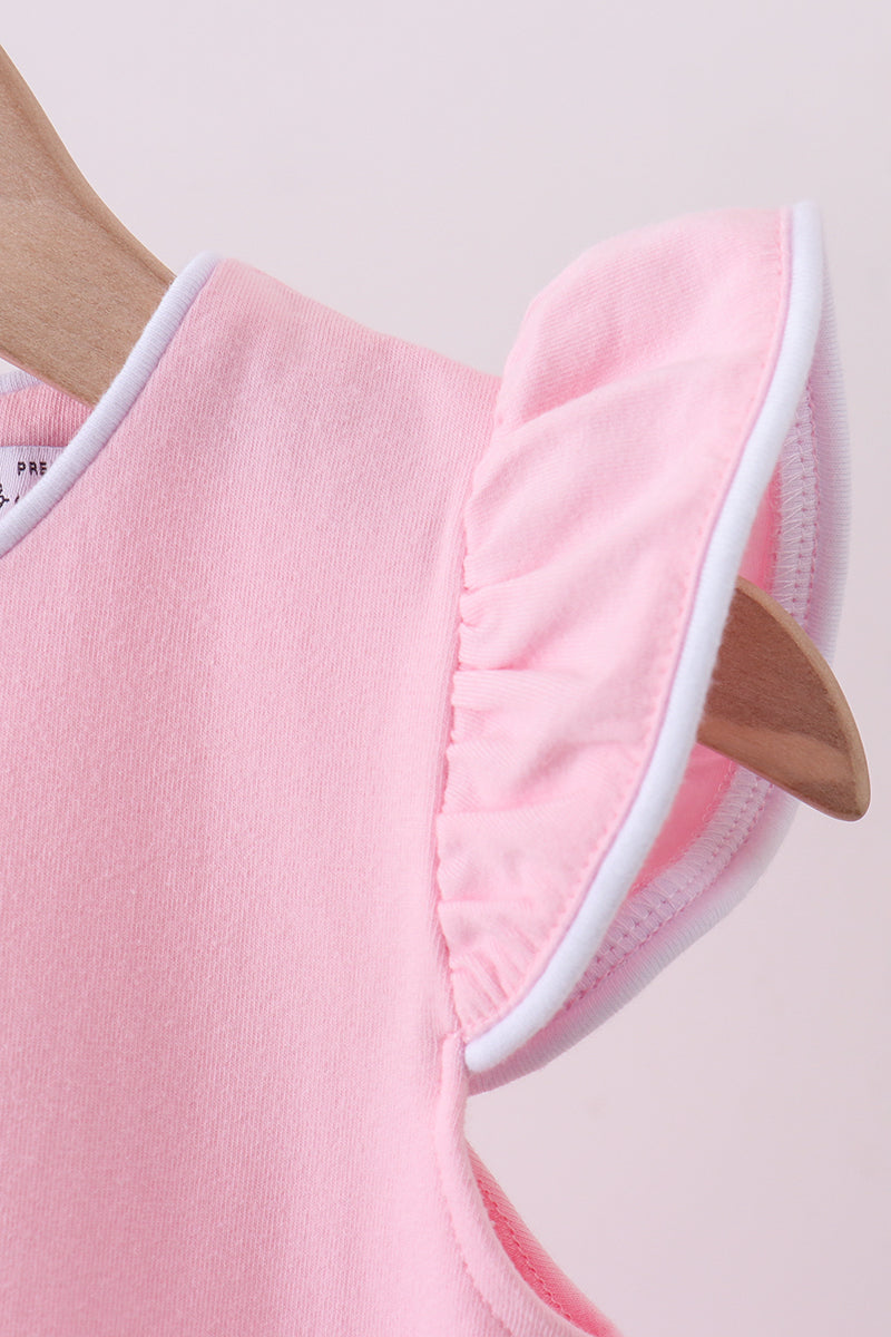 Amelia Flutter Top - Pink