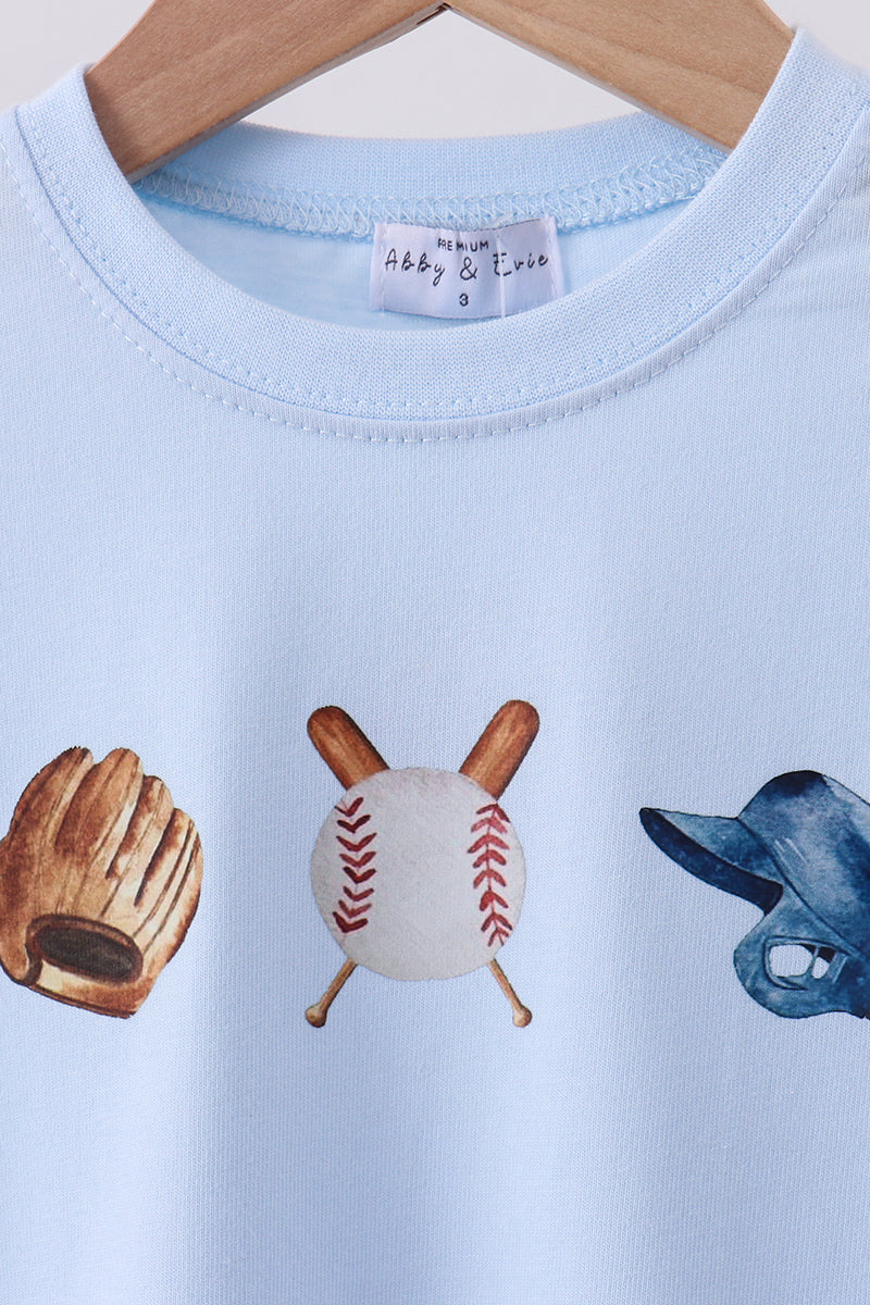Blue Baseball Tee