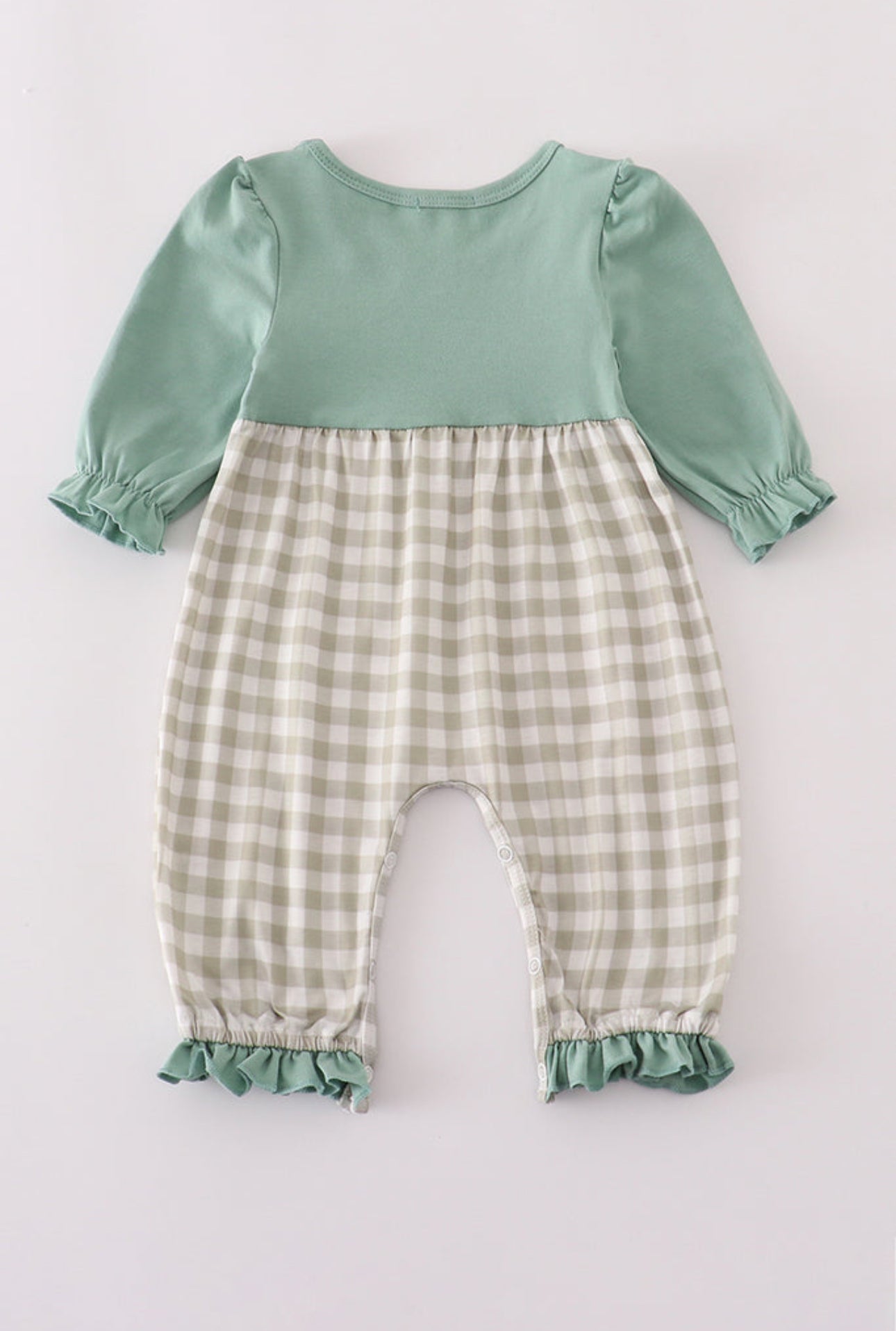 Duck Smocked Ruffled Romper
