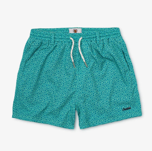 Caddie Putt ‘n’ Plunge Swim Trunks – Teal Print