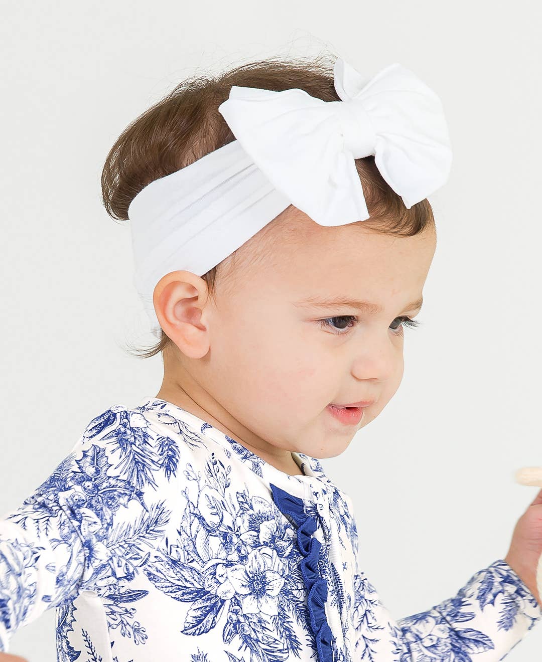 Big Bow Headband: White