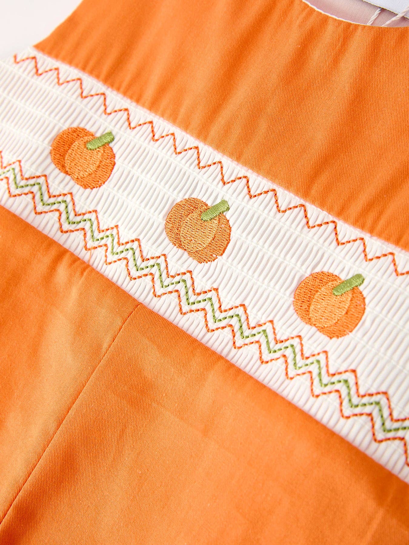 Pumpkin Smocked Longall