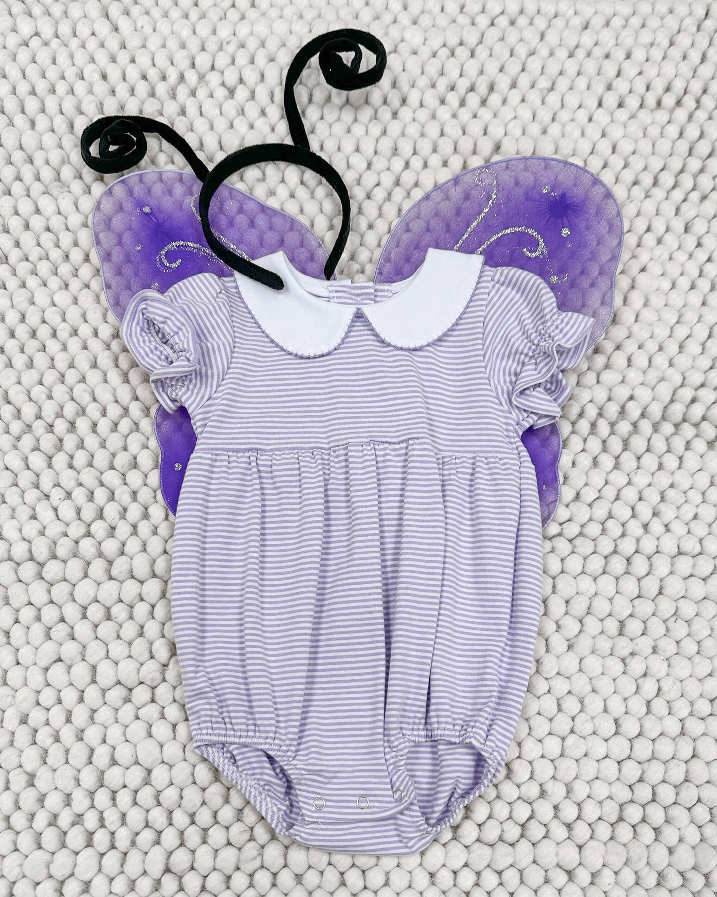 Charlotte Bubble- Lavender Stripe