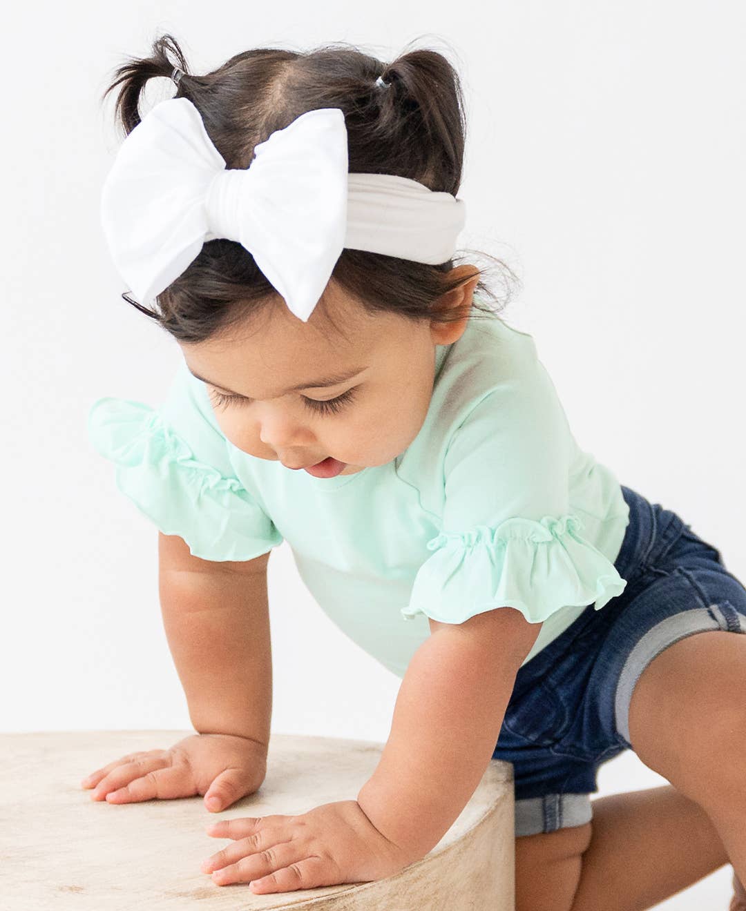 Big Bow Headband: White