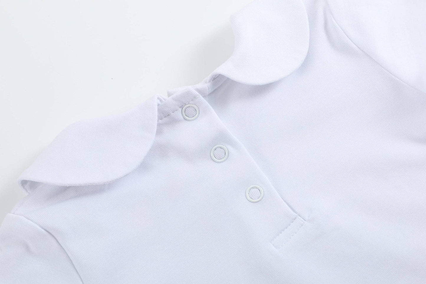 Peter Pan Collar Onesie – White