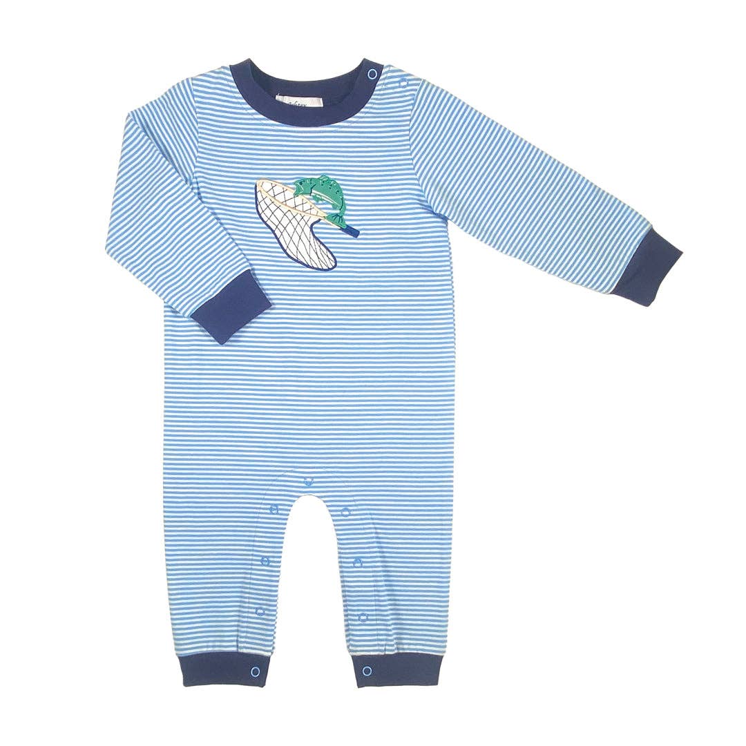 Trout Appliqué Romper