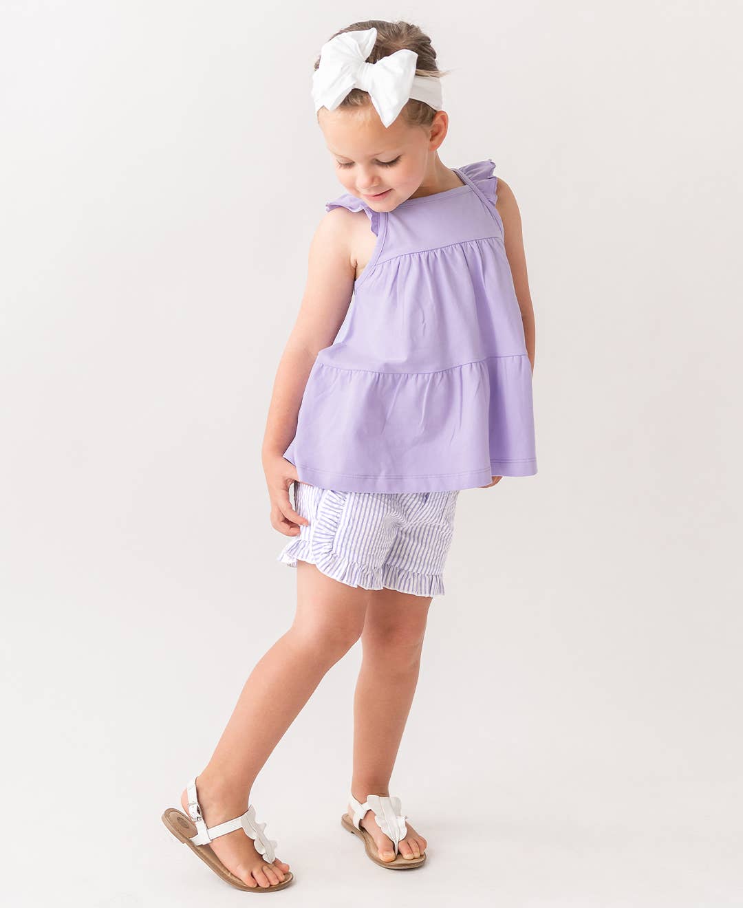 Big Bow Headband: White