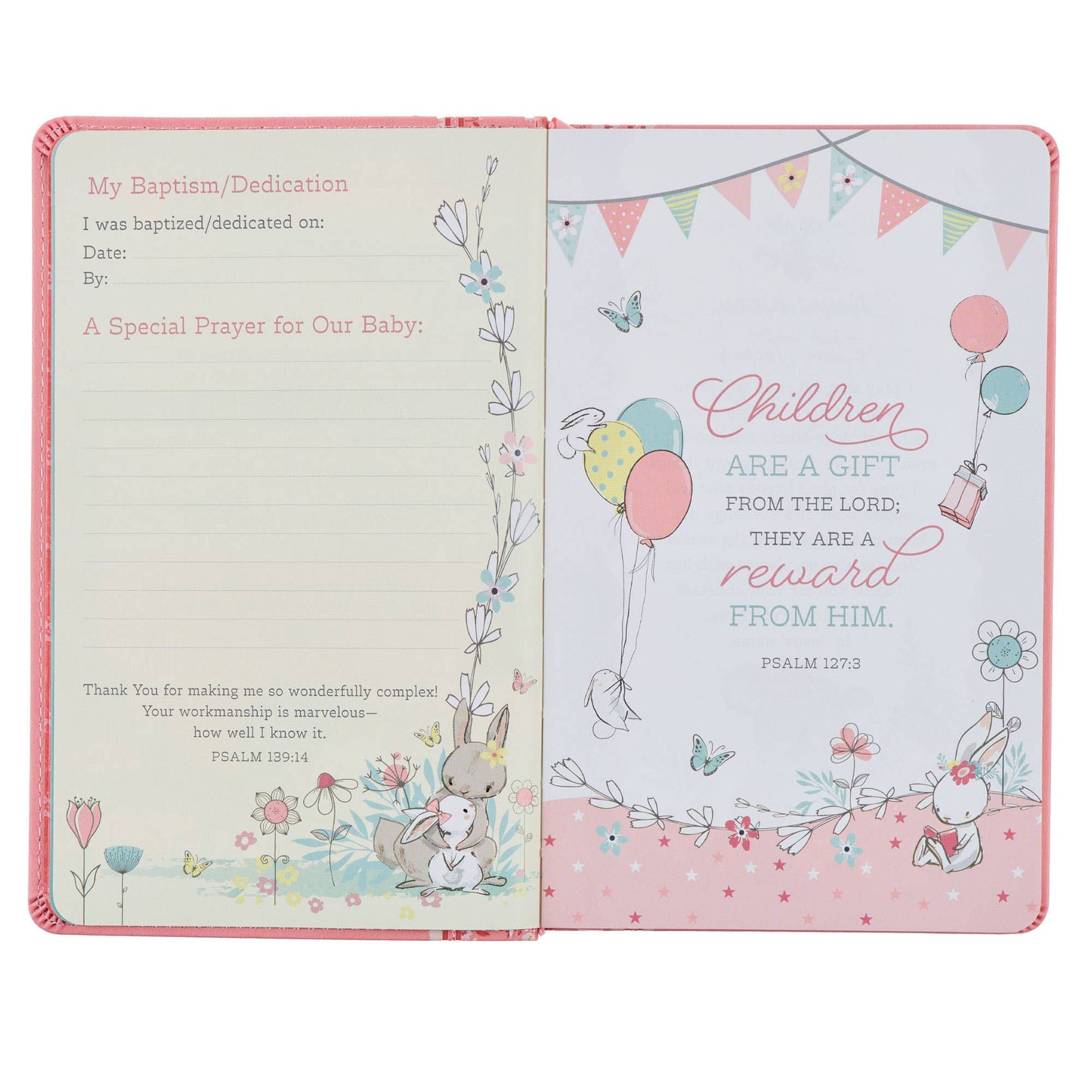 Baby Keepsake Bible – Pink