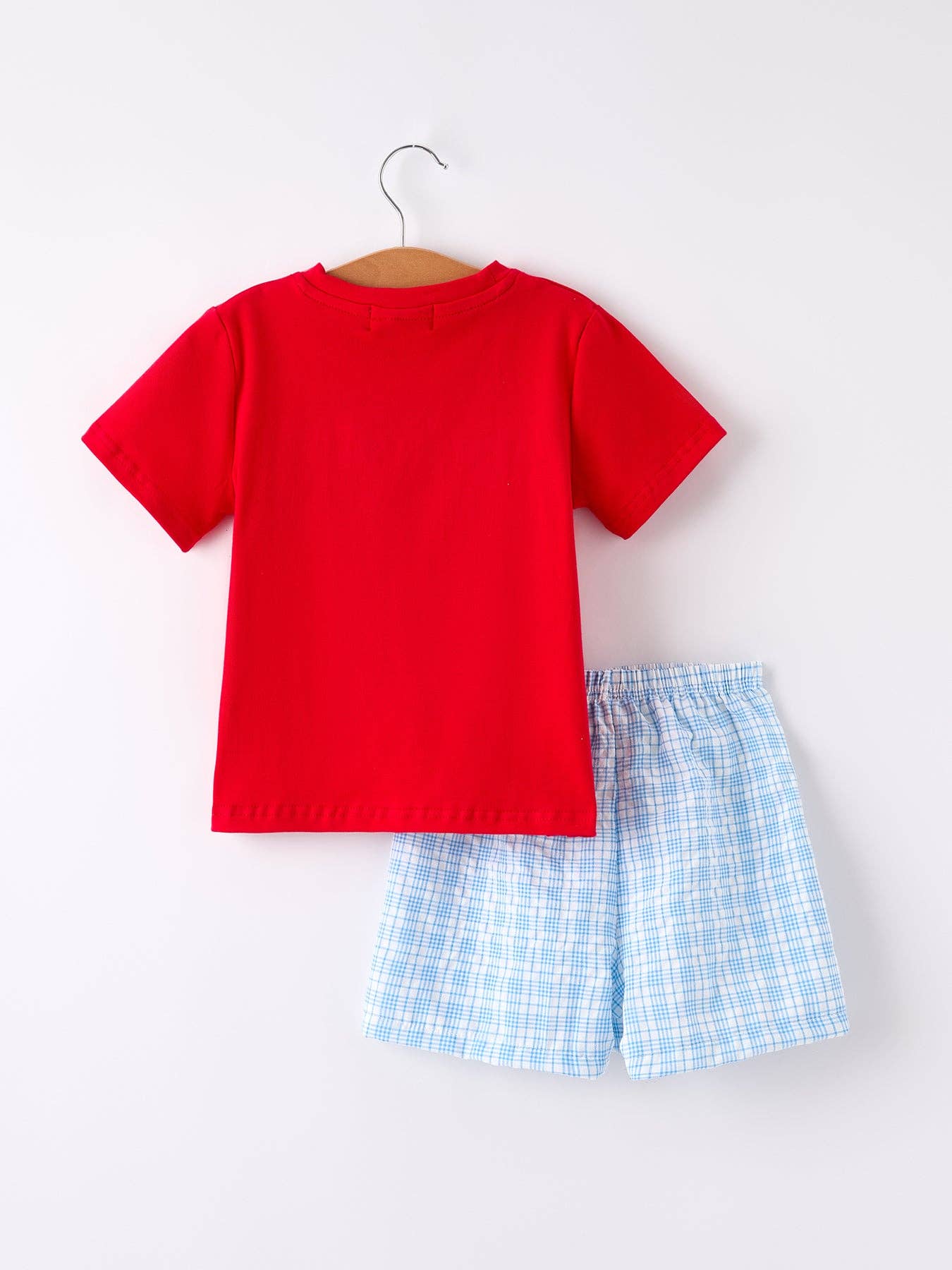Apple Smocked Shorts Set