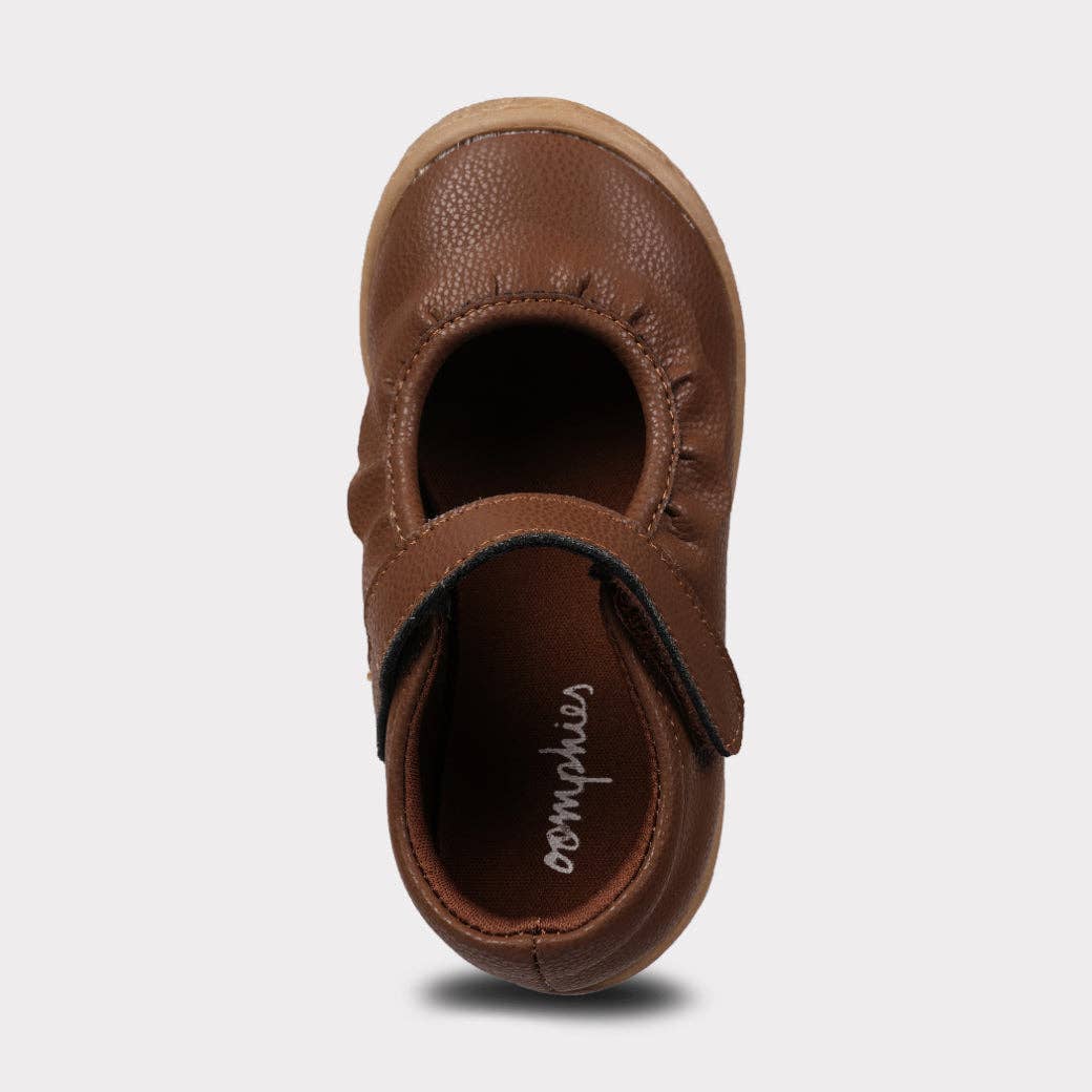 Amina Leather Mary Jane - Brown Leather