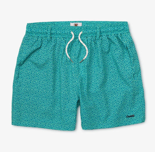 Caddie Putt ‘n’ Plunge Swim Trunks – Teal Print