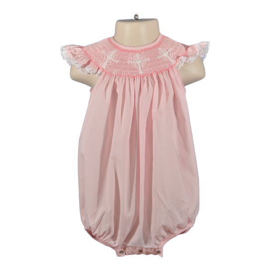 Angel Wing Smocked Cross Bubble