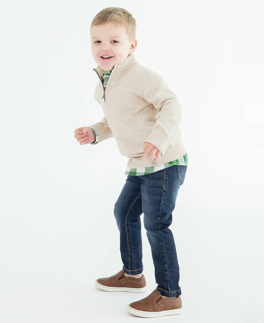 Heritage Quarter-Zip Sweater - Oatmeal
