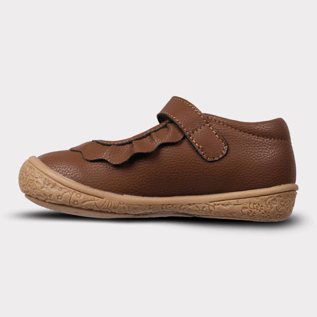 Amina Leather Mary Jane - Brown Leather
