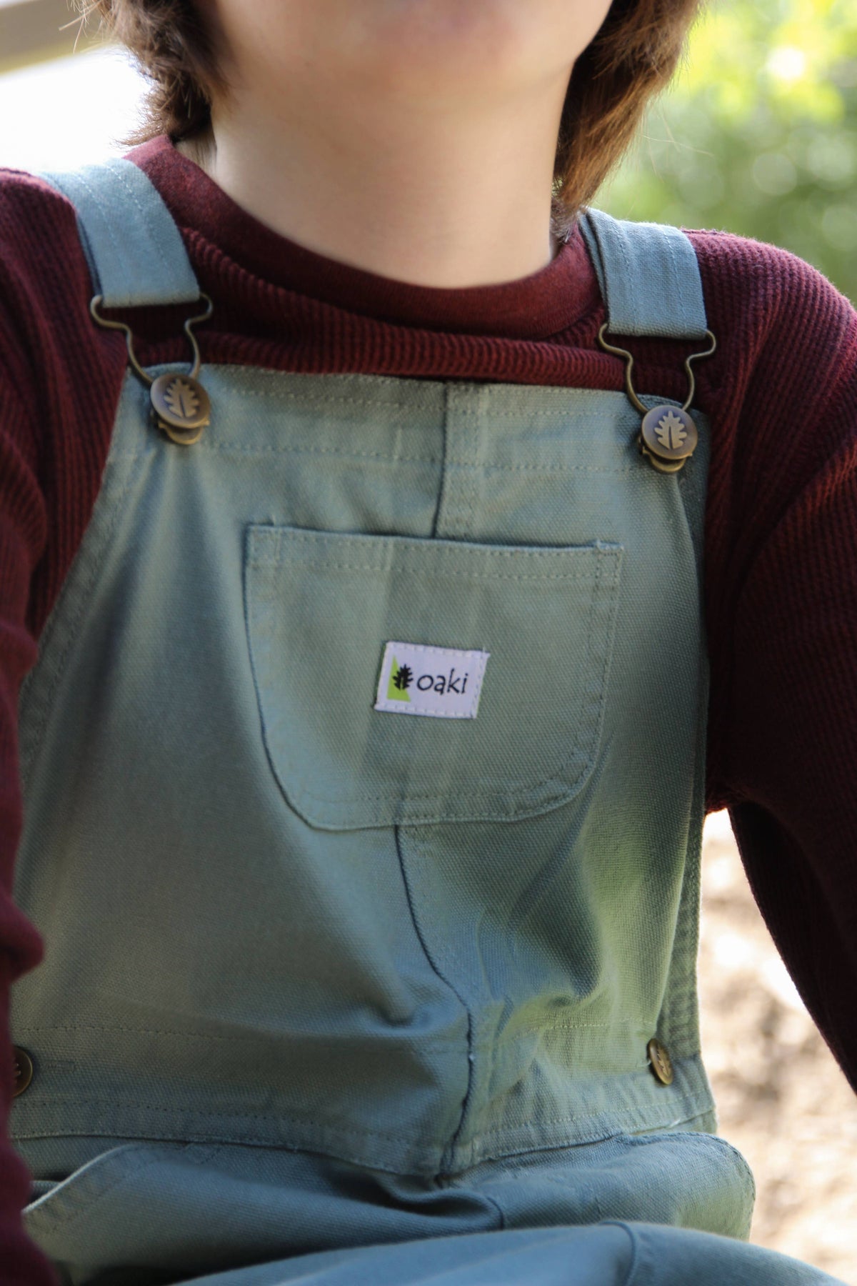 Oaki Duck Washed Cotton Overalls - Rosemary