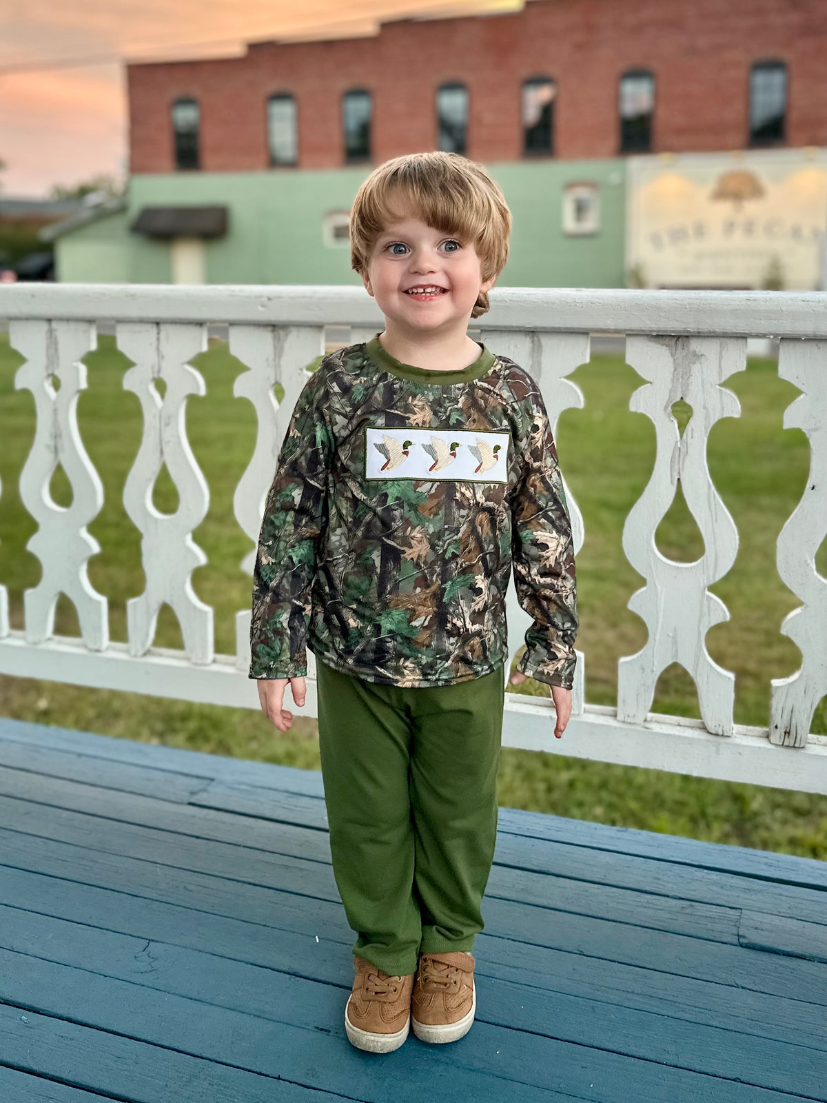 Duck Blind Camo Pants Set