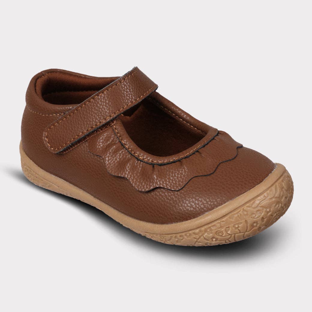 Amina Leather Mary Jane - Brown Leather