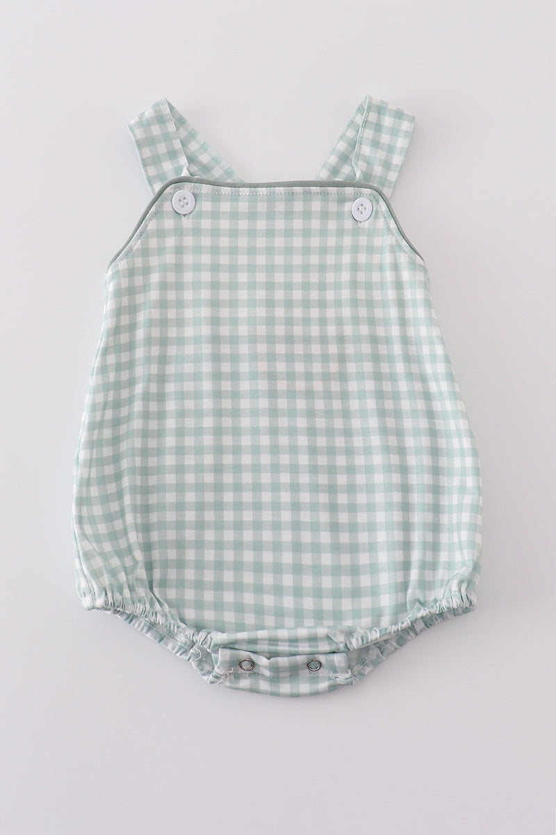 Green Gingham Bubble