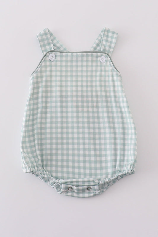 Green Gingham Bubble