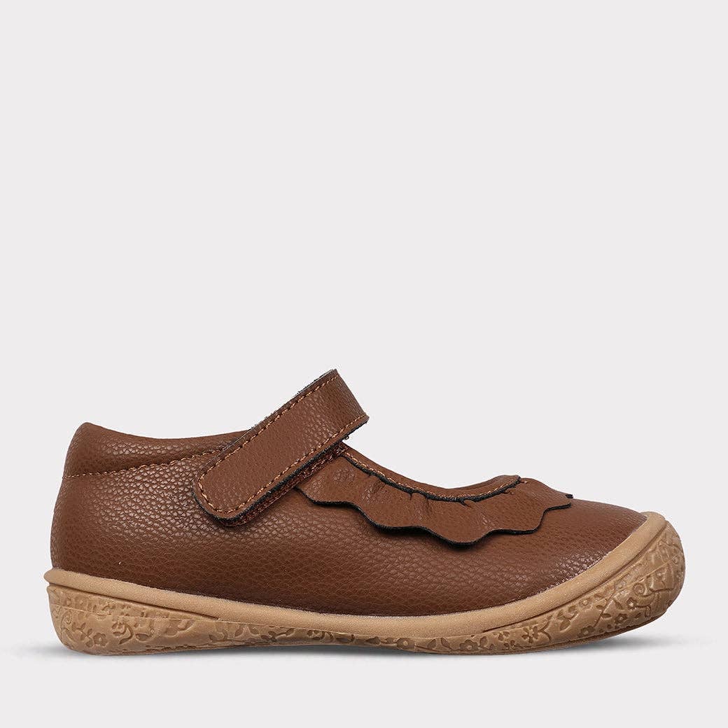 Amina Leather Mary Jane - Brown Leather