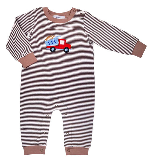 Football Dump Truck Romper