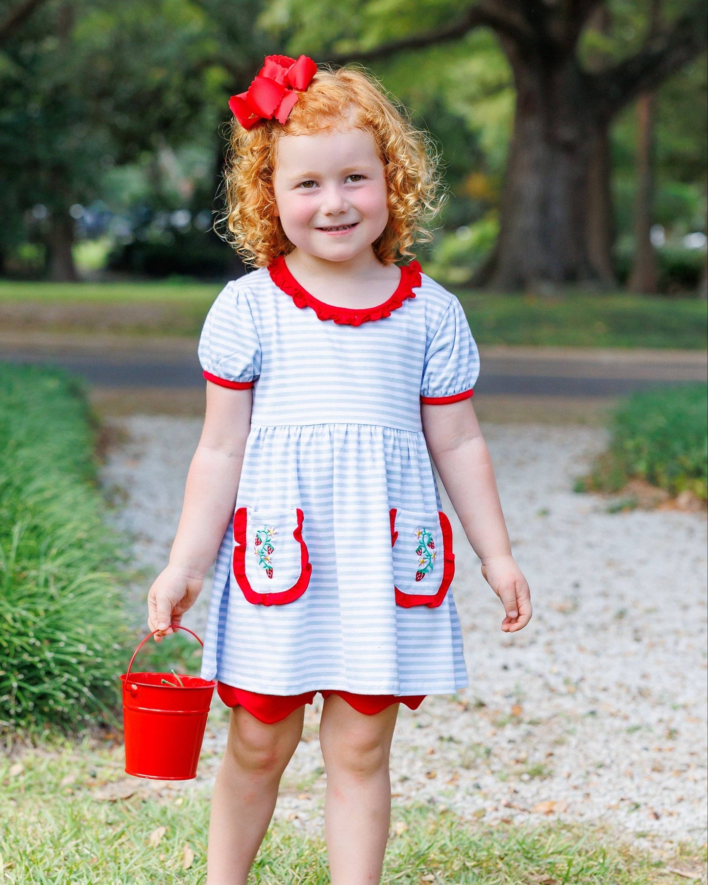 So Berry Sweet Scallop Short Set