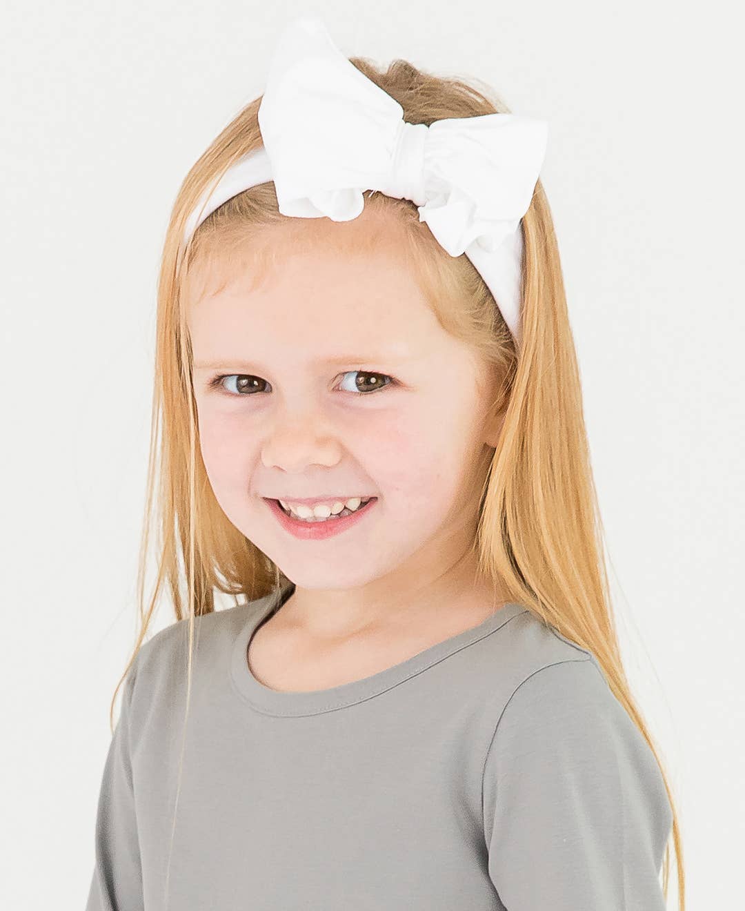 Big Bow Headband: White