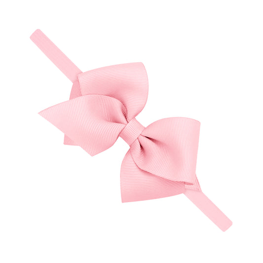Extra Small Grosgrain Bow on Nylon Headband