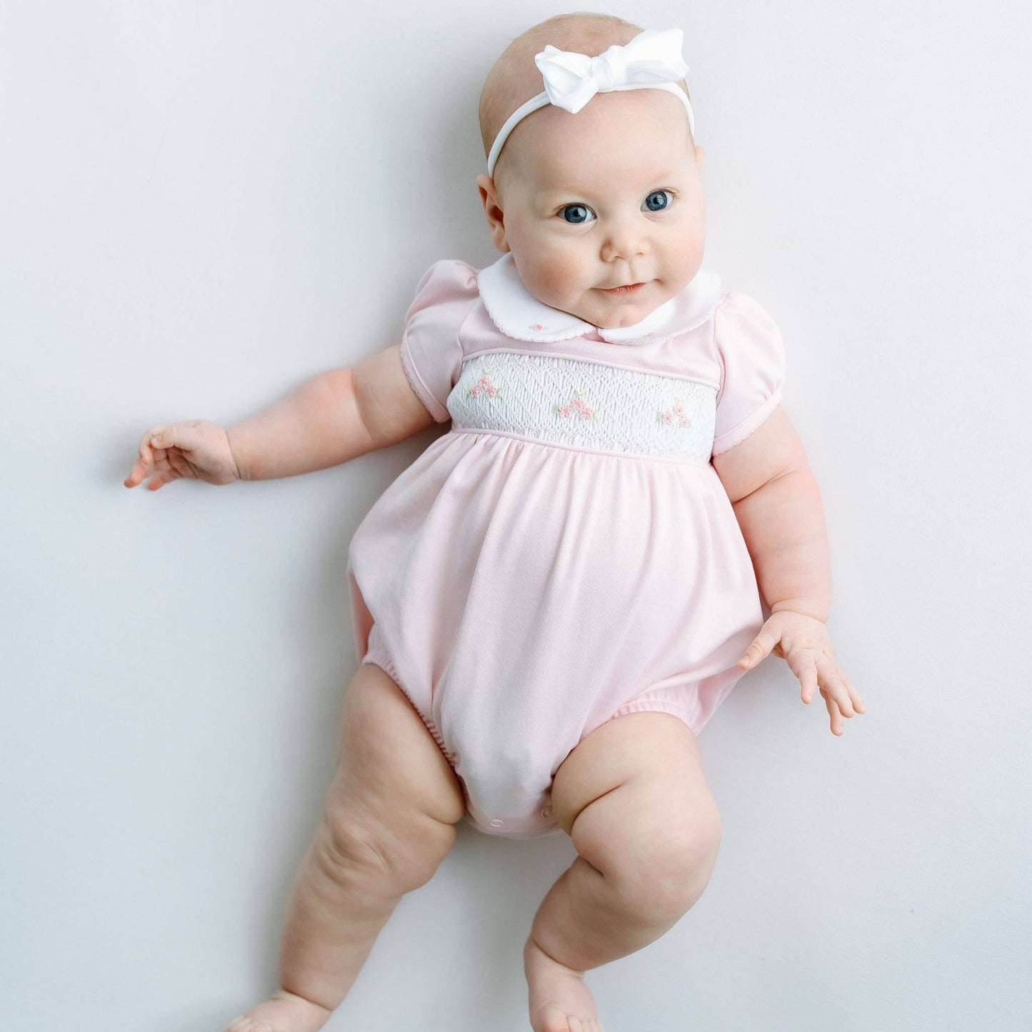 Willow's Classics Smocked Bubble - Pink