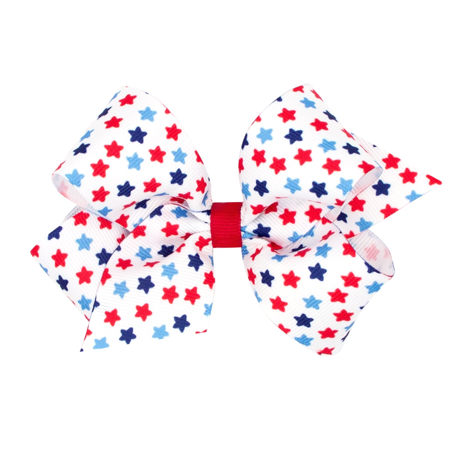 Medium Patriotic Star Grosgrain Hair Bow