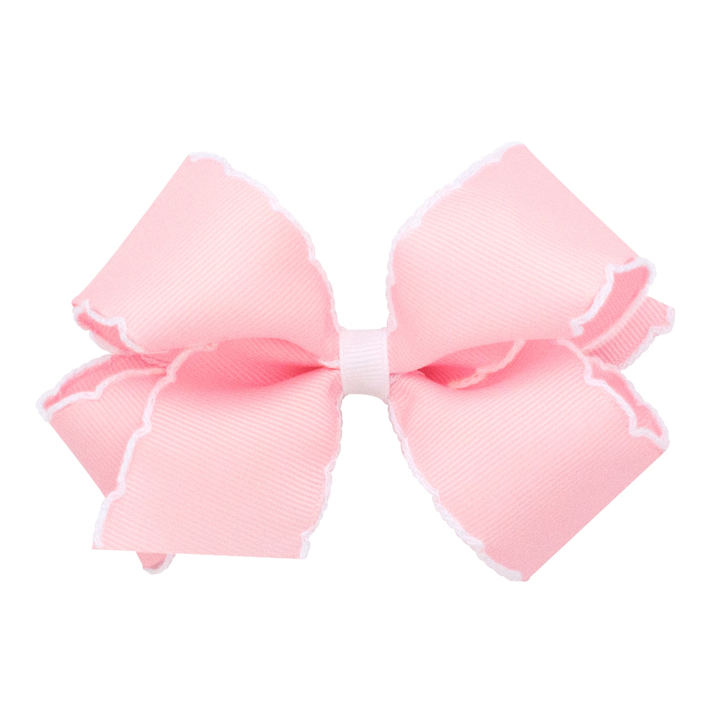 Medium Moonstitch Grosgrain Hair Bow – Contrasting Wrap