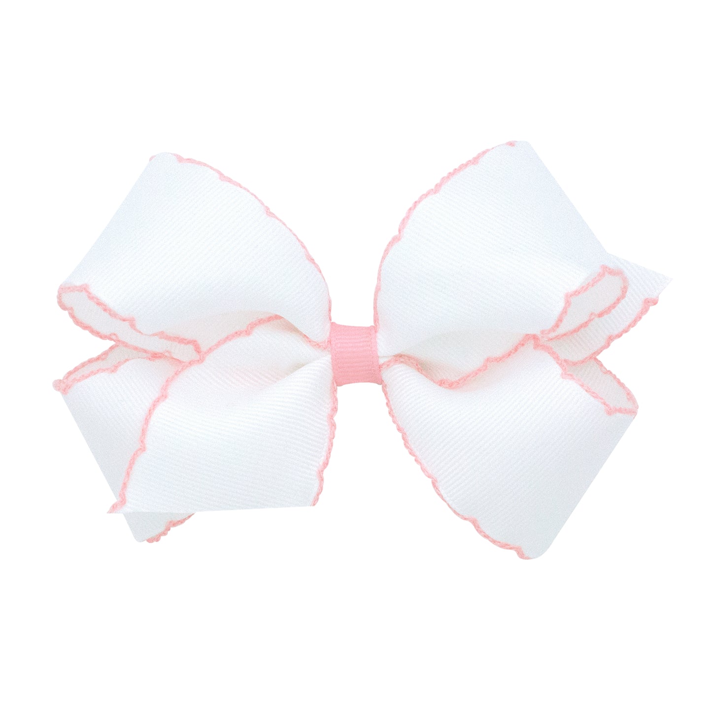 Medium Moonstitch Grosgrain Hair Bow – Contrasting Wrap