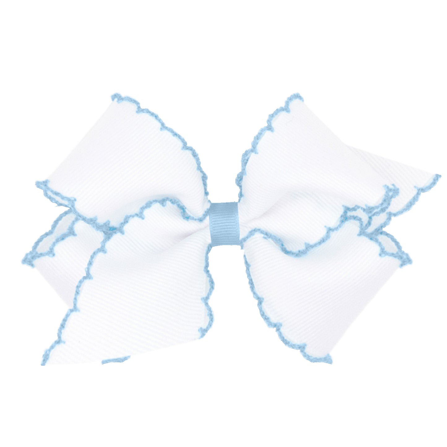 Medium Moonstitch Grosgrain Hair Bow – Contrasting Wrap
