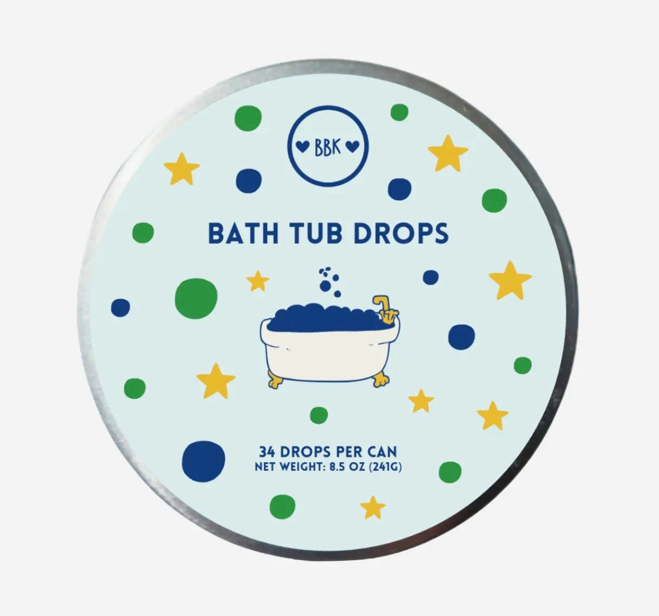 Blue and Geen Bath Tub Drops