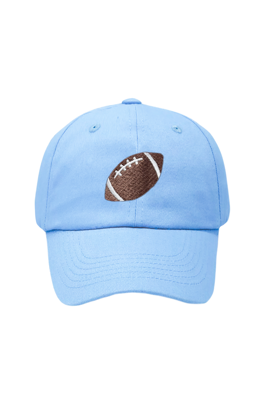 Blue Football Baseball Hat