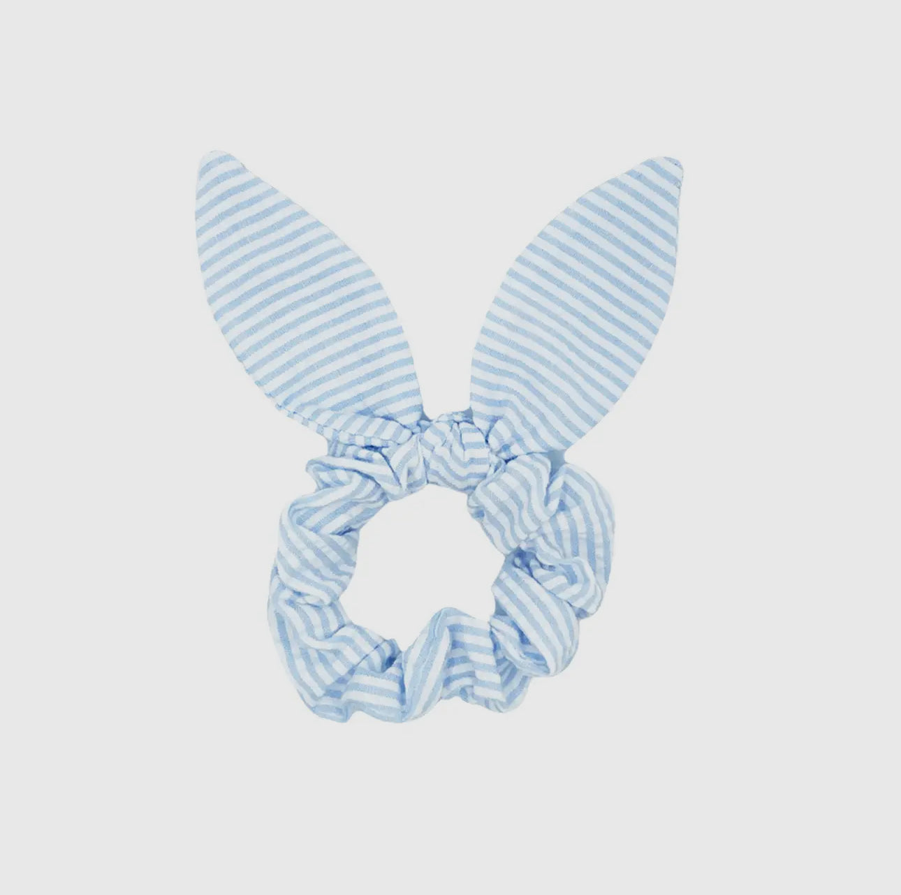 Seersucker Bow Scrunchie
