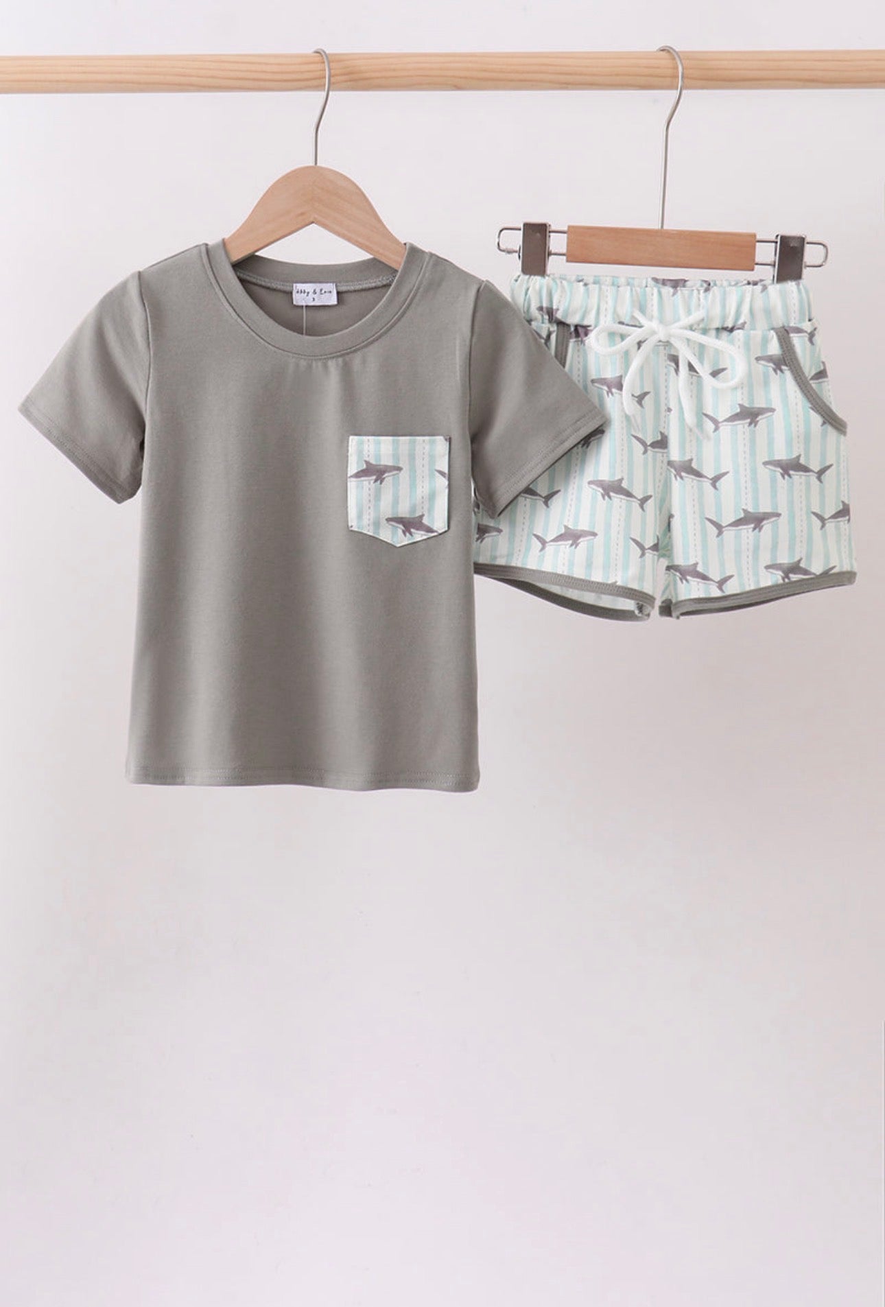 Little Shark Short Set