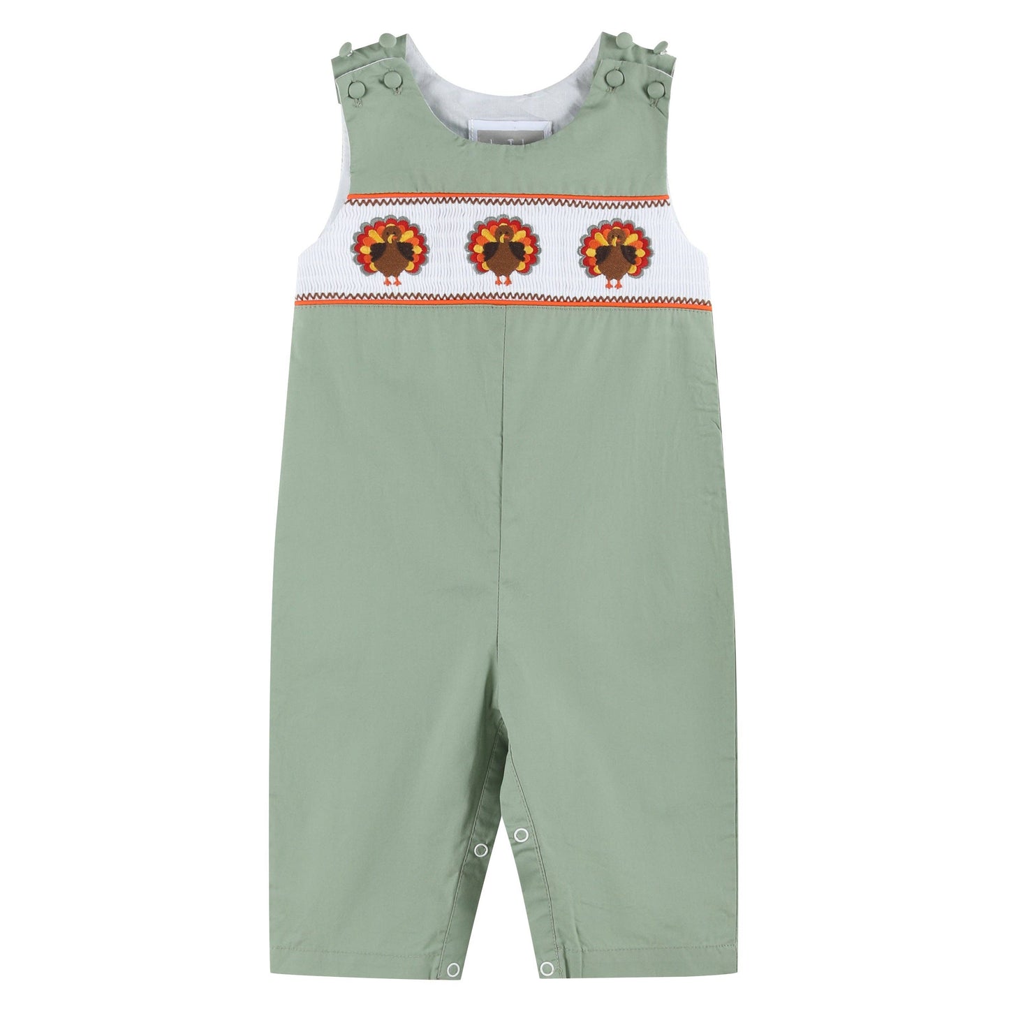 Sage Turkey Smocked Longall