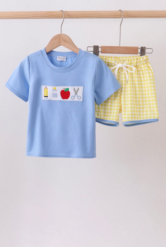 School Days Shorts Set